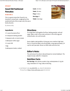 Good Old Fashioned Pancakes Recipe Allrecipes