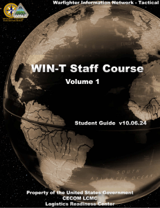 WIN-T Staff Course  VOL 1 V10.06.24