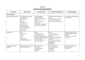 French Lang Functions