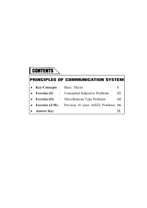 PRINCIPLES OF COMMUNICATION SYSTEM