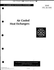 AIR COOLED HEAT EXCHANGERS