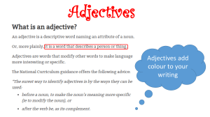 Adjective Activity
