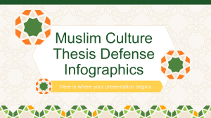 Muslim Culture Thesis Defense Infographics by Slidesgo