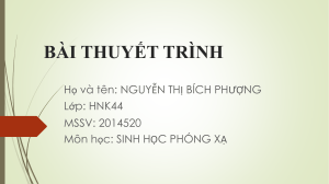 SINH HỌC PHÓNG XẠ