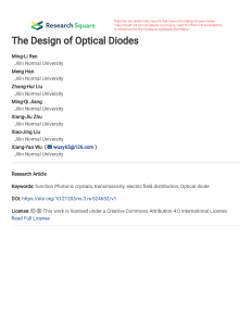 Optical Diode Design with Photonic Crystals