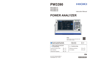 Hioki Power Analyser PW3390A961-02