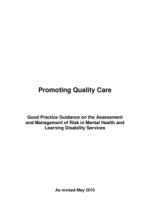 Promoting Quality Care