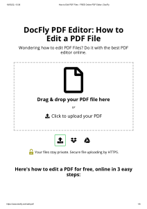 How to Edit PDF Files - FREE Online PDF Editor   DocFly