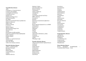 Infectious diseases