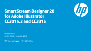 HP SmartStream Designer 20 for Illustrator CC2015 User Reference Guide