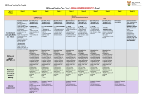 Grade 9 Social Sciences 2021 ATP