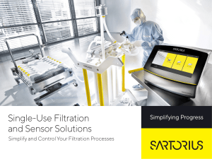 Single-Use Filtration & Sensor Solutions Brochure