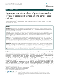 hyperopia prevalence