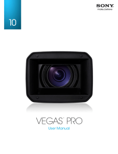 Vegas Pro 10.0 User Manual: New Features & Updates