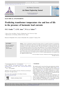 GHADA MOHAMMED AMER Predicting transformer temperature rise and loss of life