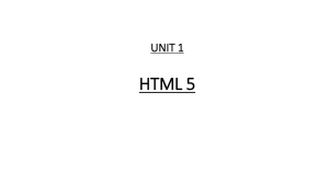 CSE 352-Unit 1 3 HTML 5