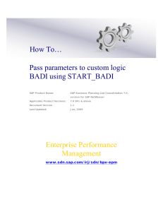 SAP BPC  -- DMP creation -- CUSTOM DataManager Package -- tro make