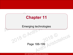 New and emerging technologies notes