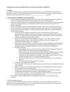 collaborative practice agreement for nurse practitioner