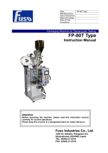 FUSO 80T     MANUAL