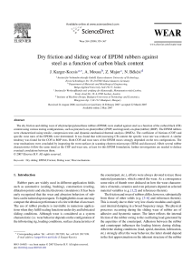 Dry Friction and Sliding Wear of EPDM rubbers against Steel - Karger-Kocsis Mousa Major & Bekesi 2007