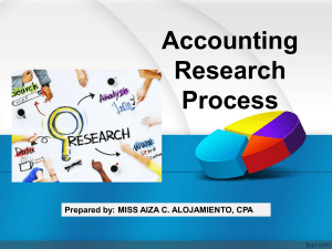 AEC 222- FORMULATING A RESEARCH TOPIC
