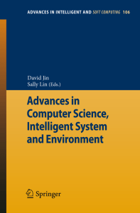 Advances in Computer Science Intelligent System and Environment
