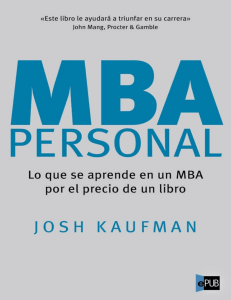 Libro MBA+personal-Josh+Kaufman