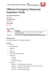 ED Offshore Inspection Guide - Emergency Response Final - NRB MAY 2020