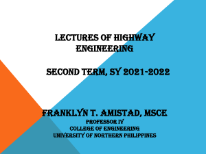 Lesson 1- intro to Highway engineering-ppt