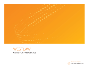 Westlaw Guide for Paralegals