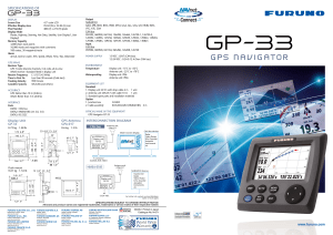 Furuno GP33 GPS Navigator Brochure Feb2010 Mackay
