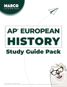 AP Euro Study Packet
