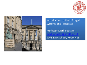 4. Introduction to the UK Legal Systems and Processes
