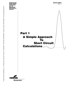 Simple Approach To Short Circuit Calculations Cooper Bussman
