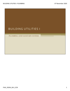 BUILDING UTILITIES I-5-7