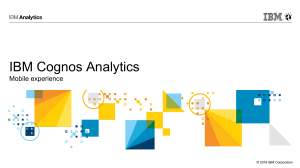 IBM Cognos Analytics v11 - Mobile overview