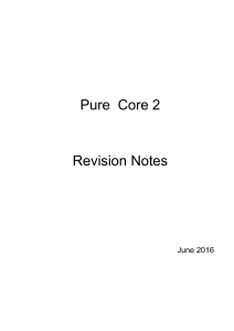 Edexcel C2 Notes