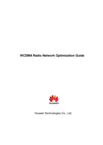 WCDMA Radio Network Optimization Guide T