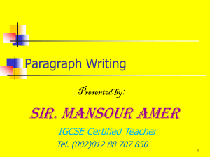 paragraph-Sir. Mansour