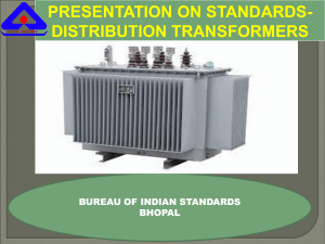 Presentation on Standards - Distribution Transformer