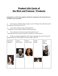 Product Life Cycle of the Rich and Famous (3)