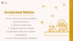 Accelerated Motion