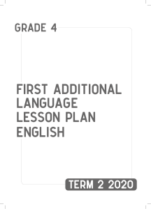 PSRIP Gr 4 Term 2 2020 EFAL Lesson Plan