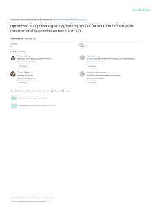 Aviation Manpower Planning Model: Optimized Capacity & Maintenance