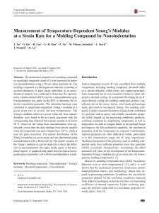 Nanoindentation Measurement of Young's Modulus in Molding Compound