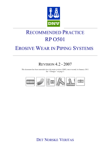 RP O501 EROSIVE WEAR IN PIPING SYSTEMS