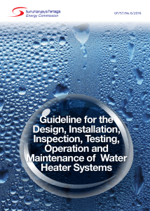 Guideline for The Design Installation Inspection Testing Operation and Maintenance of Water Heater Systems (1)