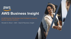 AWS Business Insight  - Intro v1