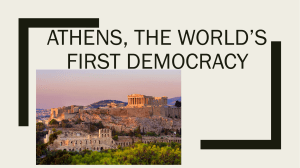 Athens, the World’s First Democracy (1)